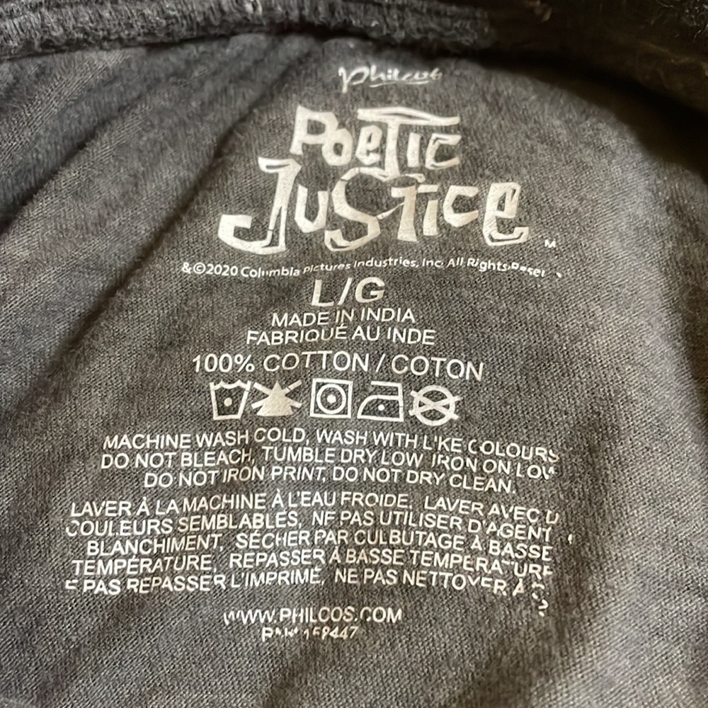 Philco’s Poetic Justice Tu-Pac Shakur Long Sleeve Shirt size Large - Picture 6 of 8